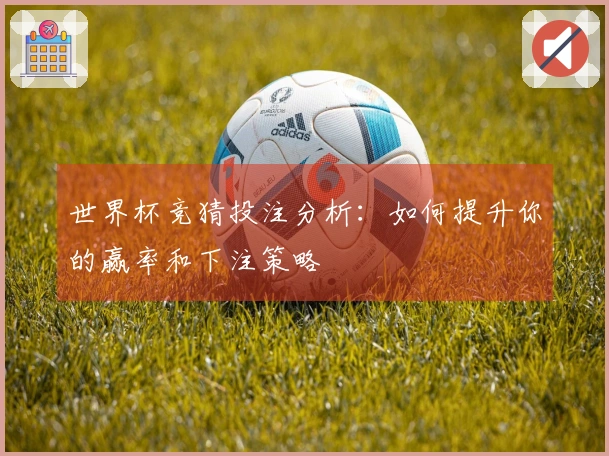 世界杯竞猜投注分析：如何提升你的赢率和下注策略
